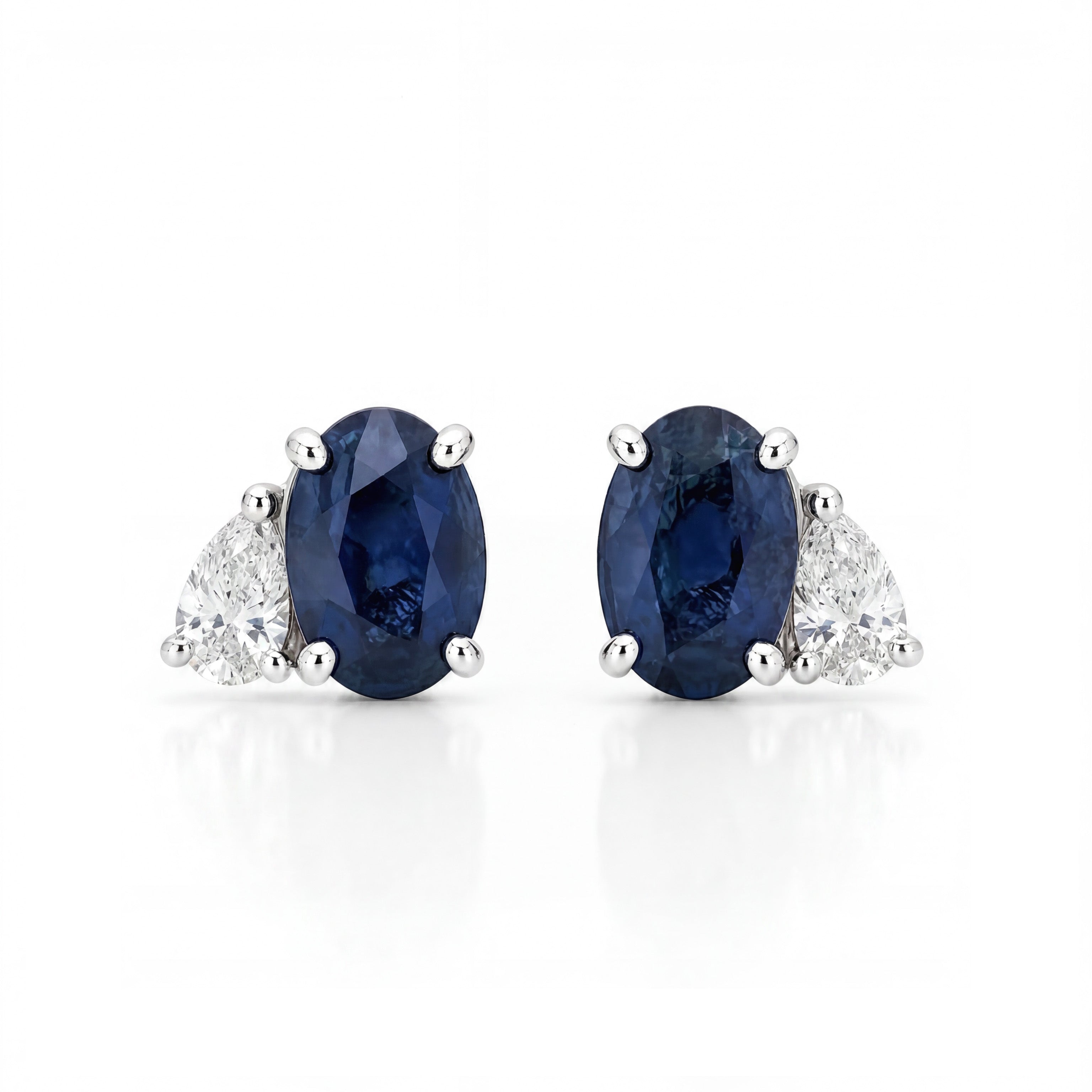 SAPPHIRE STUD EARRINGS & RING SET - SOLD
