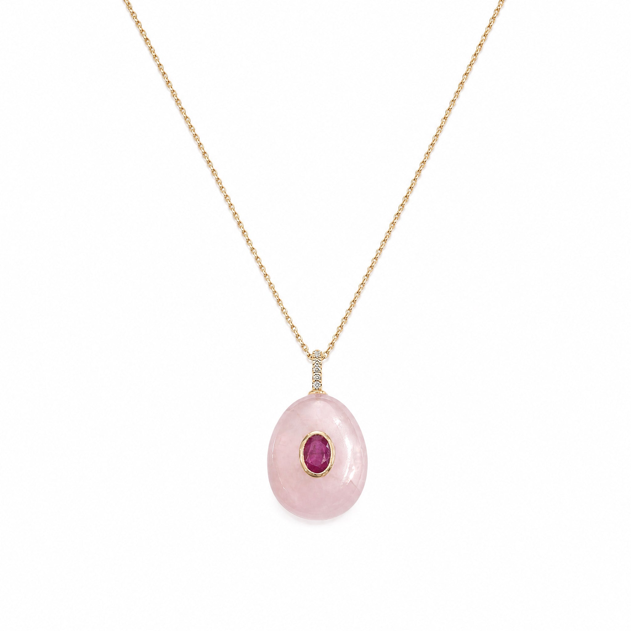 Gemdrops Rose Quartz & Pink Sapphire Charm