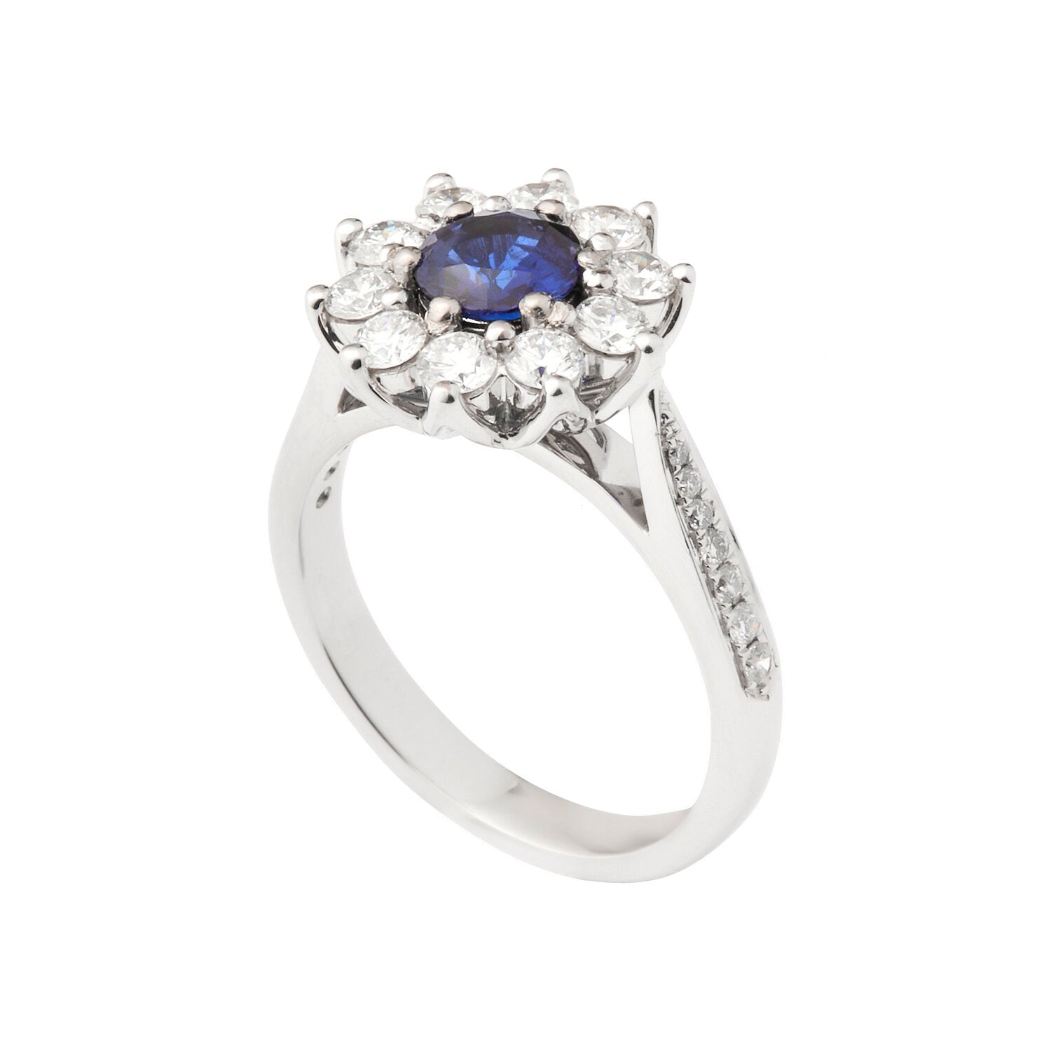 GINA BLUE SAPPHIRE & DIAMOND RING