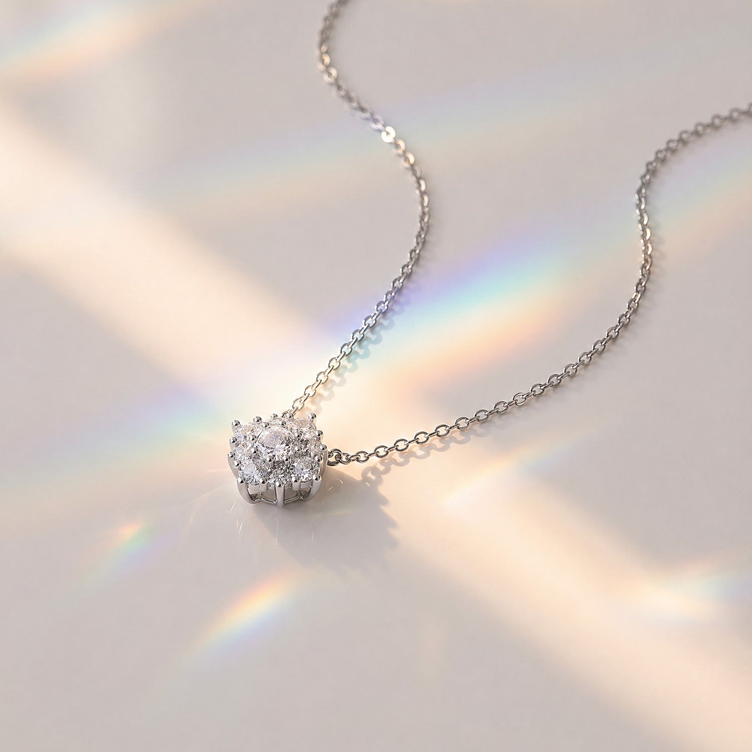 MINI SNOWFLAKE DIAMOND PENDANT NECKLACE - SOLD